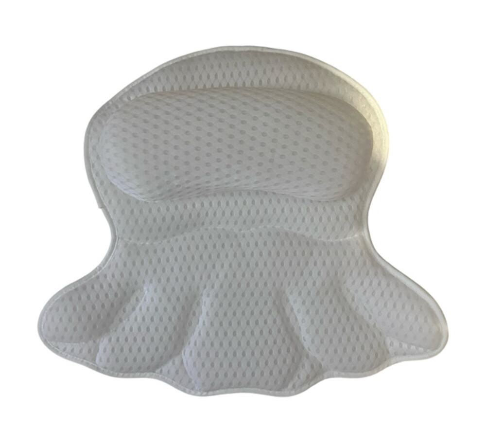 NWOT 4D Mesh Bathtub Spa Pillow Quick Dr